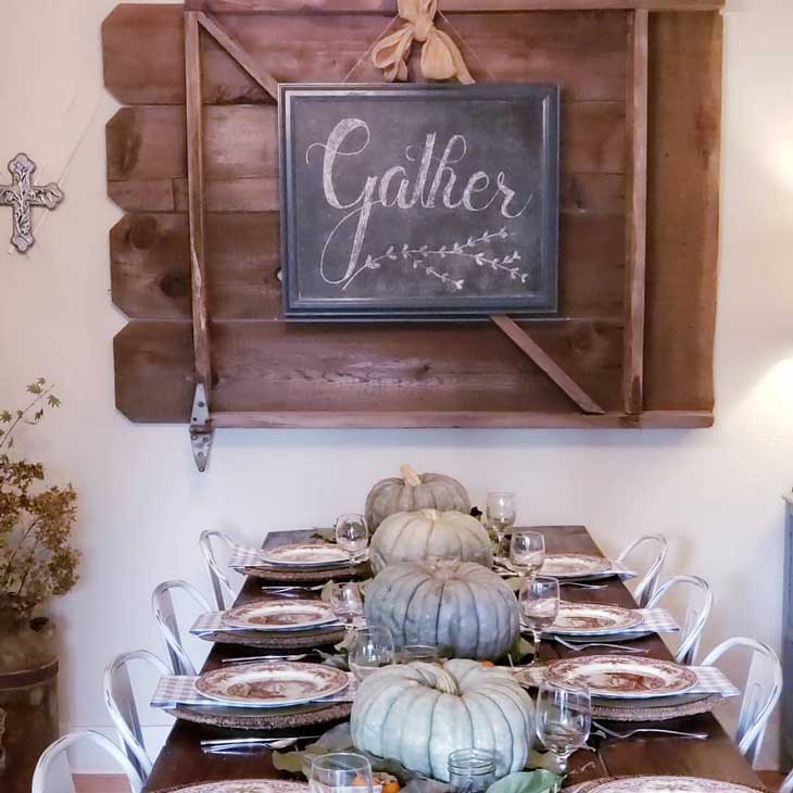 pumpkin table decor