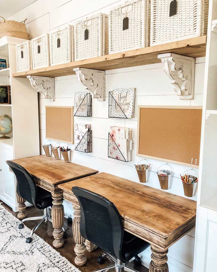 21 Farmhouse Home Office Ideas to Boost your Productivity