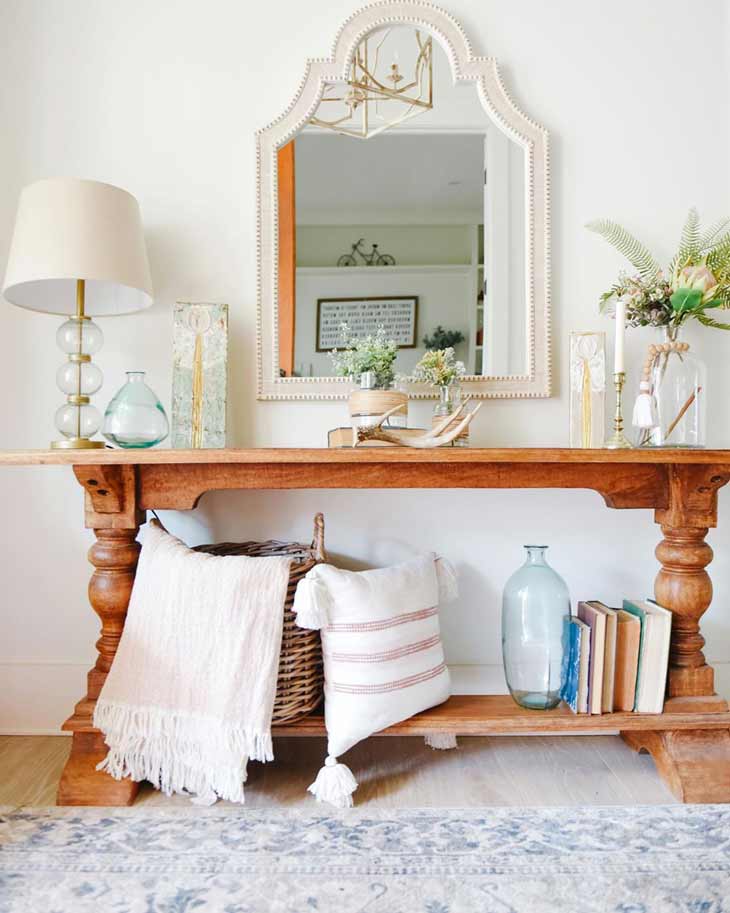 15 Small Entryway Storage Ideas  Small entryway table, Home entrance  decor, Entryway table decor