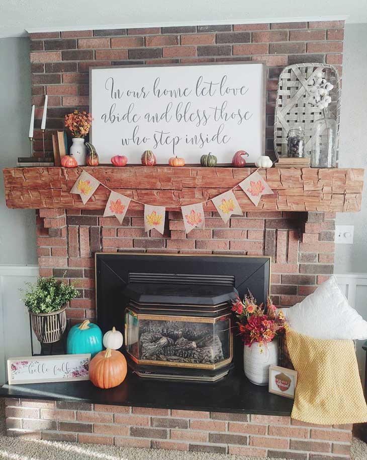 Red Brick Fireplace Mantel Decorating Ideas I Am Chris