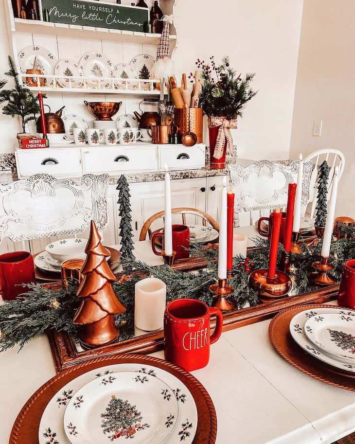 Christmas table decorations