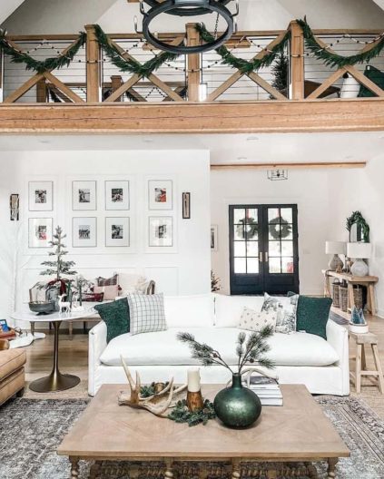 Modern Farmhouse Christmas Decor Home Tour - Farmhousehub