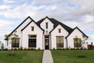 black and white modern farmhouse