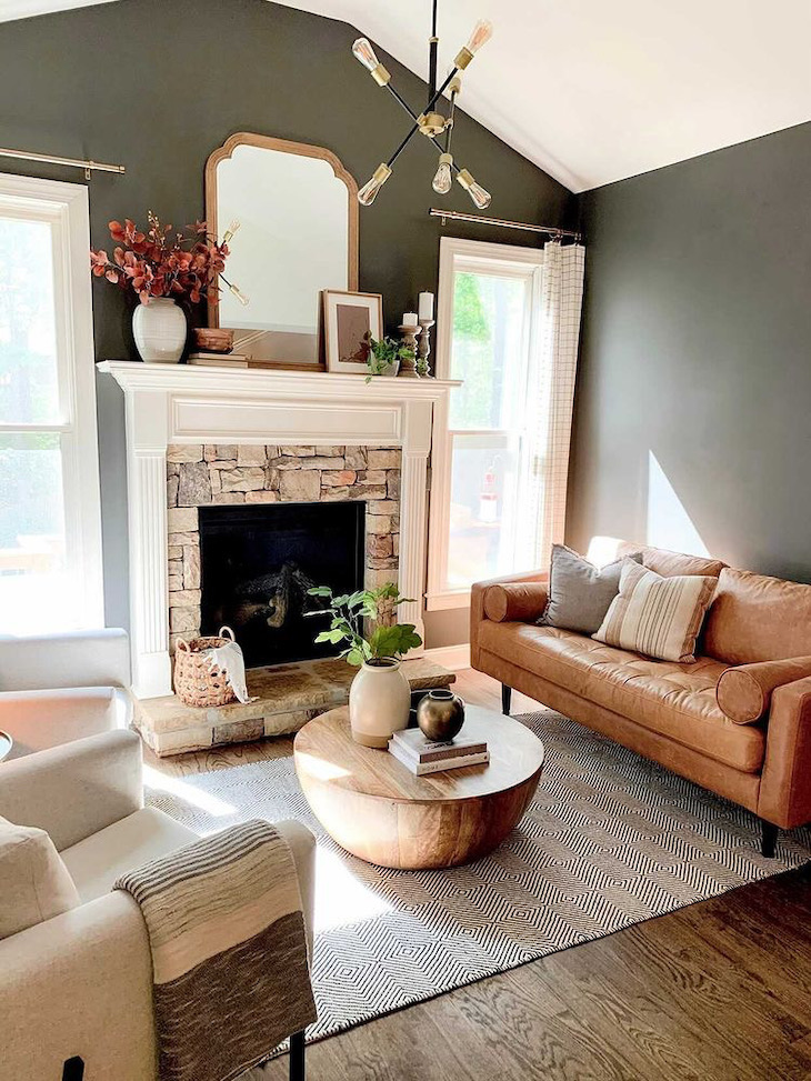 Dark Brown Leather Couch Decorating Ideas Odditieszone