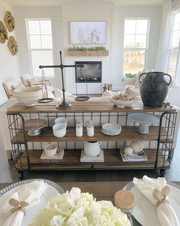 Sofa table ideas and decor for your living room - Farmhousehub