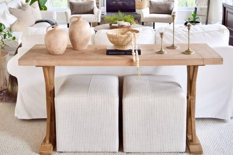 Sofa Table Ideas and Decor for Your Living Room Farmhousehub