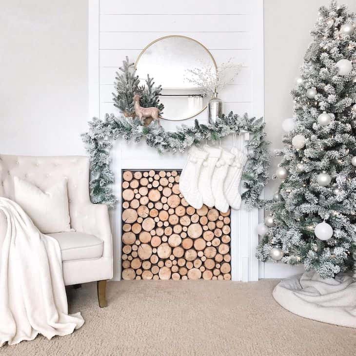 Winter Wonderland Christmas Mantel