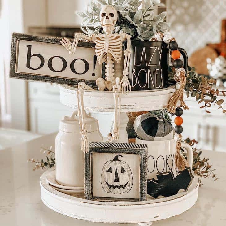 Halloween tiered tray -Halloween decorations