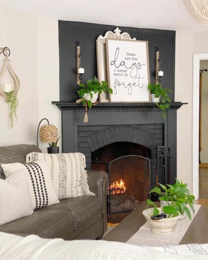 Inspirational Black Fireplace Ideas for a Vivid Impact - Farmhousehub