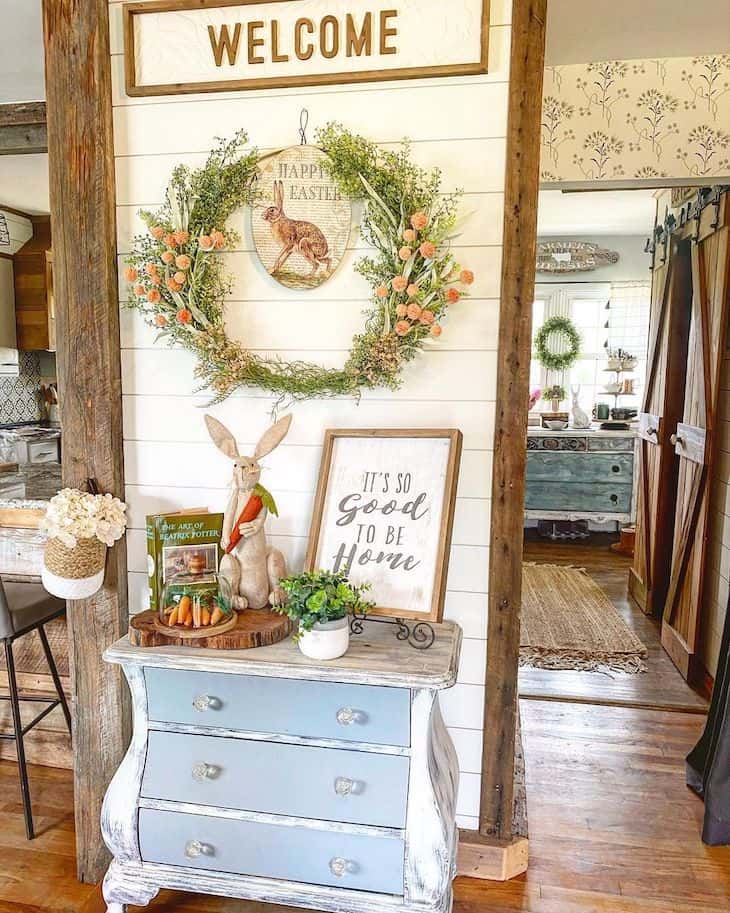 Easter decor for your entryway