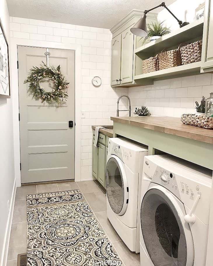 Small laundry room with sink