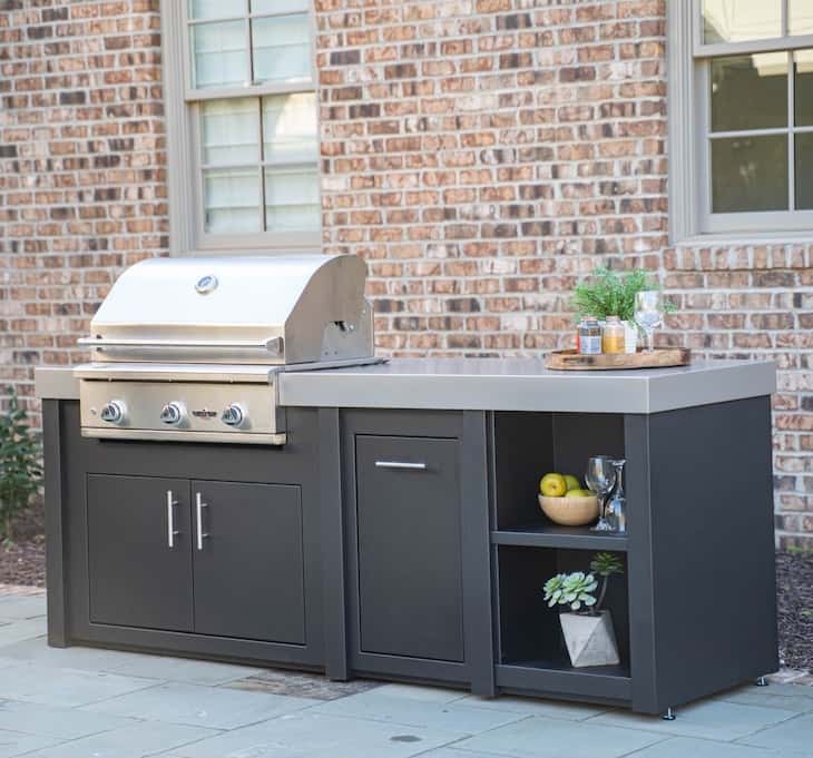 Small outdoor kitchen