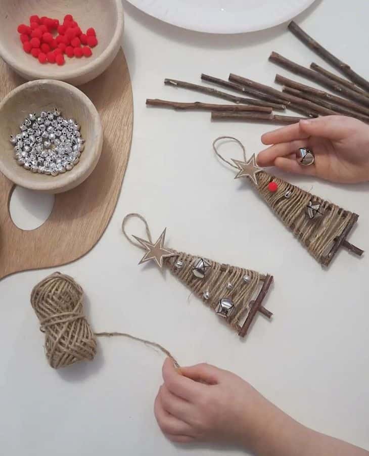 DIY twig Christmas tree - Christmas crafts