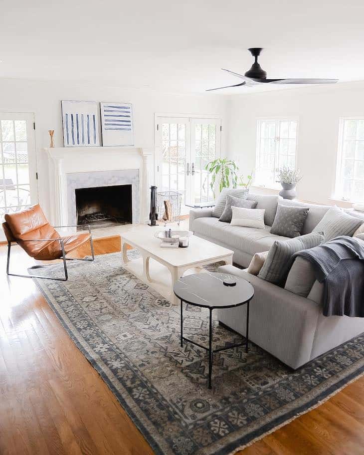 Weathered White Wash Coffee Table