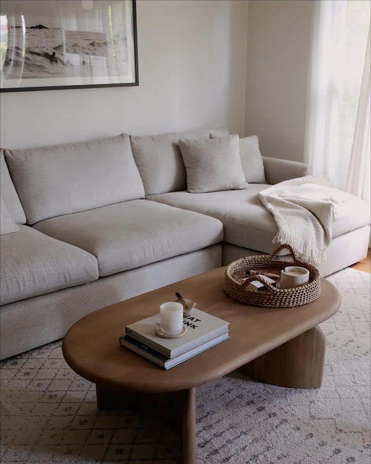 Modern Oval Coffee Table