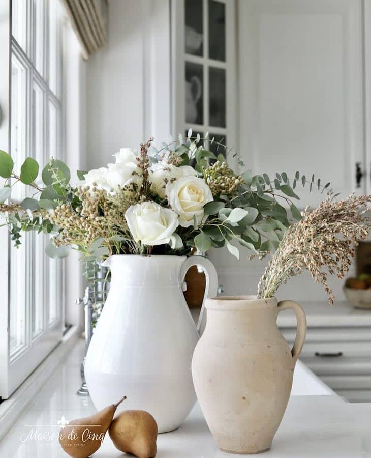 fall kitchen counter decor