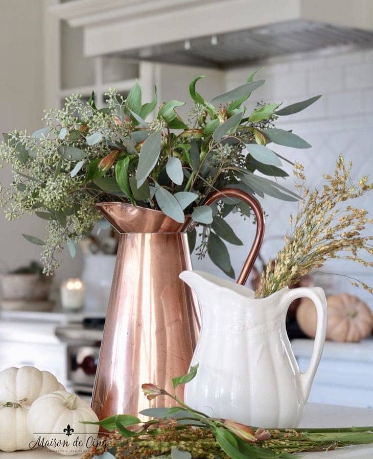 fall kitchen centerpiece