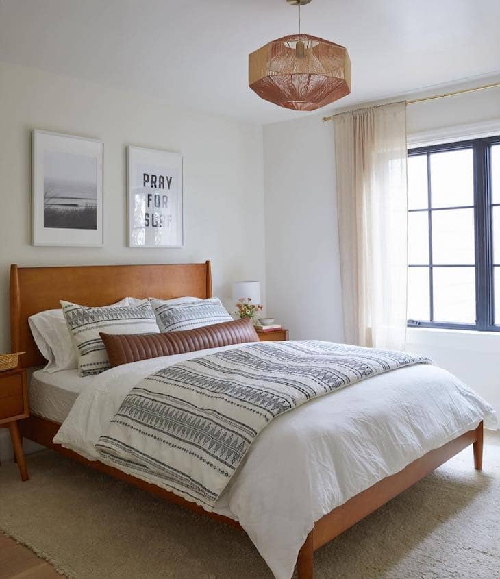 Modern Bedroom with a Touch of Warmth