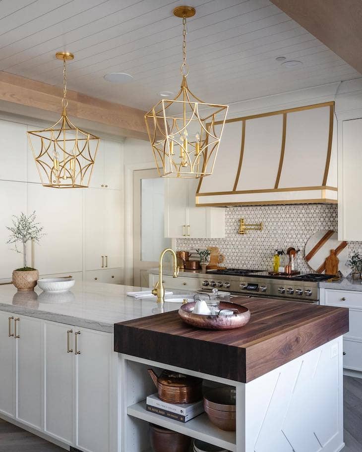 Geometric Gold Lanterns for a Luxe Touch
