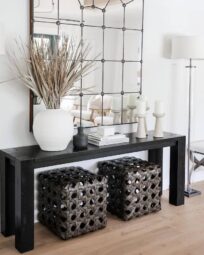 14 Stylish and Simple Console Table Decor Ideas - Farmhousehub