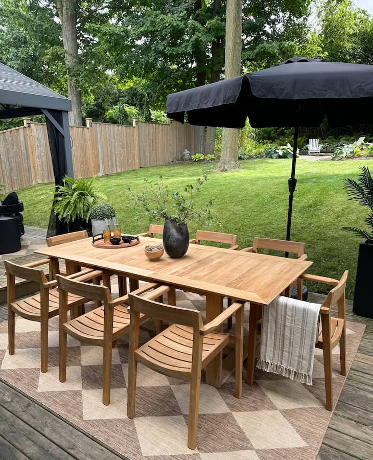 modern patio decor