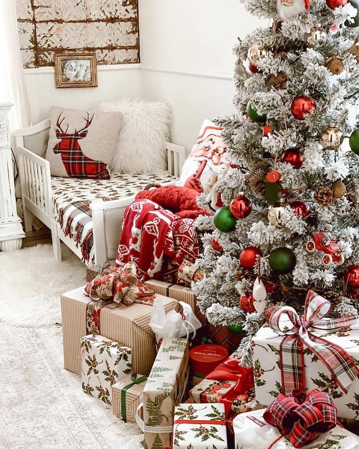 Cozy Corner with Classic Plaid Accents