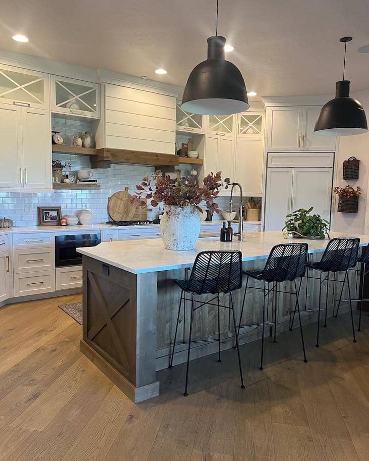 Modern Rustic Kitchen with Wood Accents