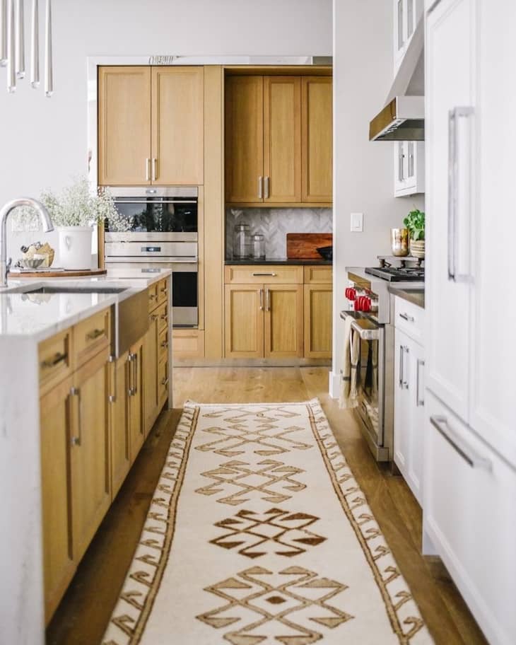 Modern Kitchen with Light Oak Cabinets