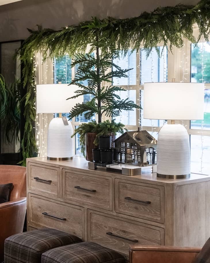 Christmas console table