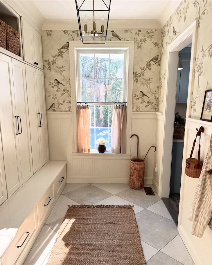 Cozy Mudroom with Built-In Storage