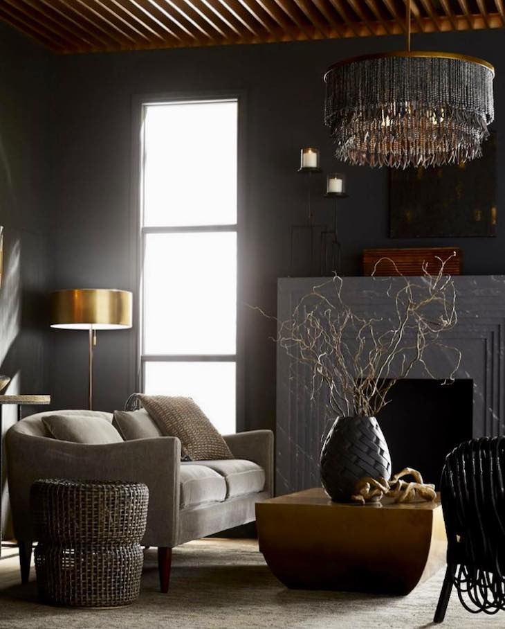 Luxe Moody Style with Gold and Textured Accents