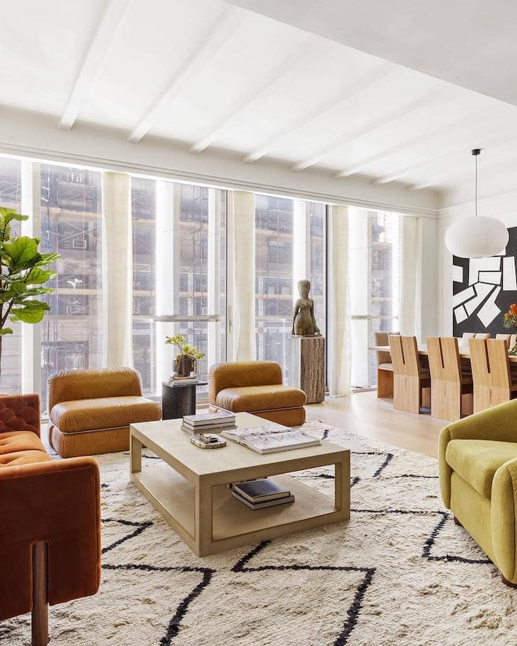 Soft Textured Rug Adding Comfort to a Modern Living Room