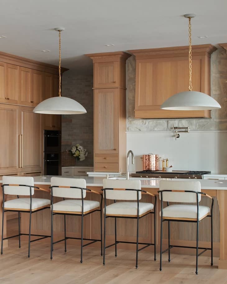 Elegant Light Wood Cabinets with Subtle Texture