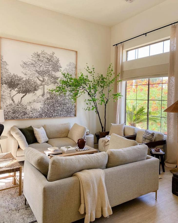 beige living room