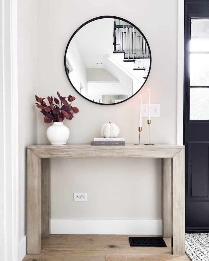 fall entryway decor