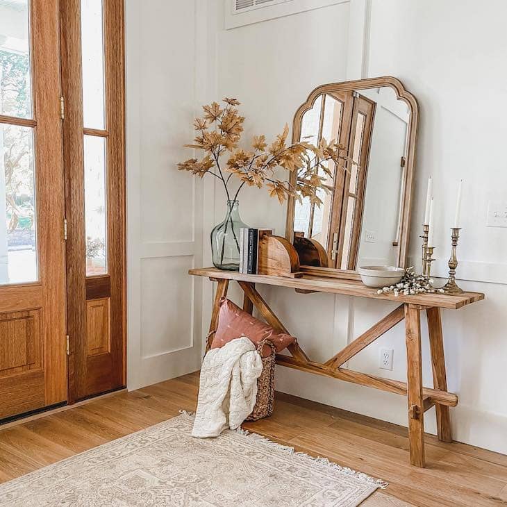 fall entryway decor