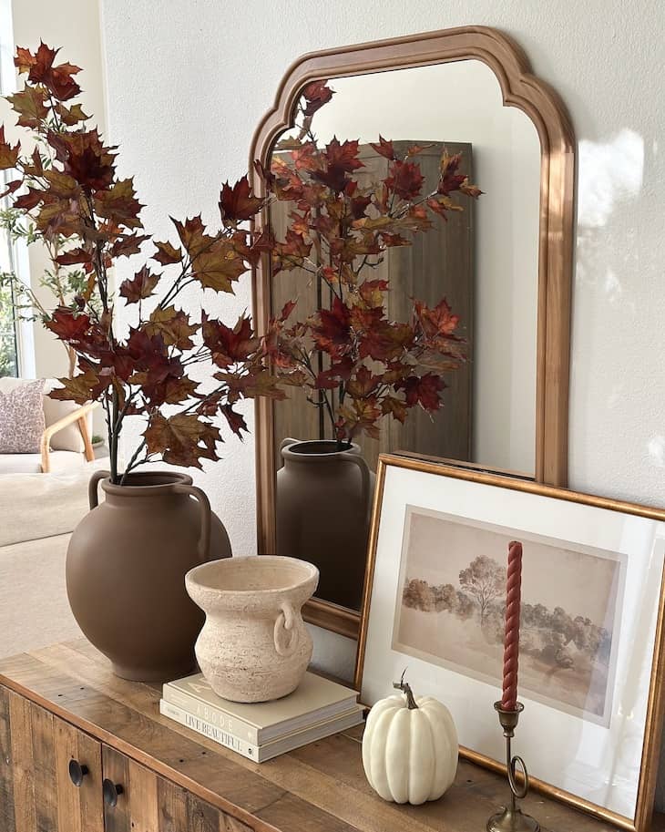 fall entryway decor